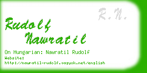 rudolf nawratil business card